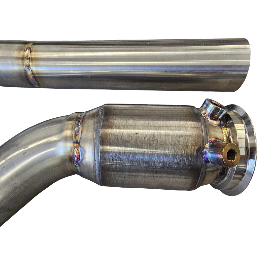2009-2013 BMW E70 X5D M57 3.0L exhaust delete kit stainless downpipe | Valios Dynamics