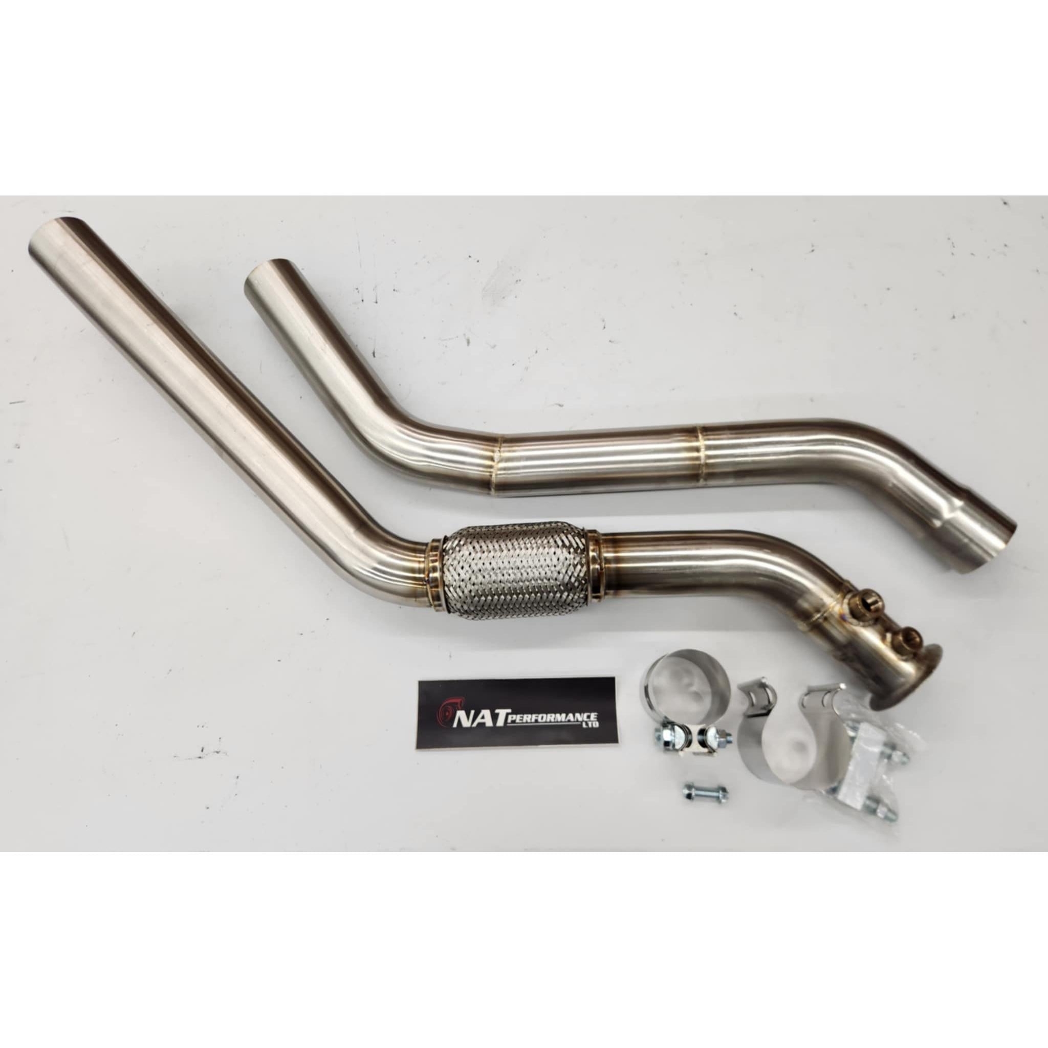 2014-2018 BMW 328D N47 2.0L exhaust delete kit stainless downpipe - F30/F31 | Valios Dynamics