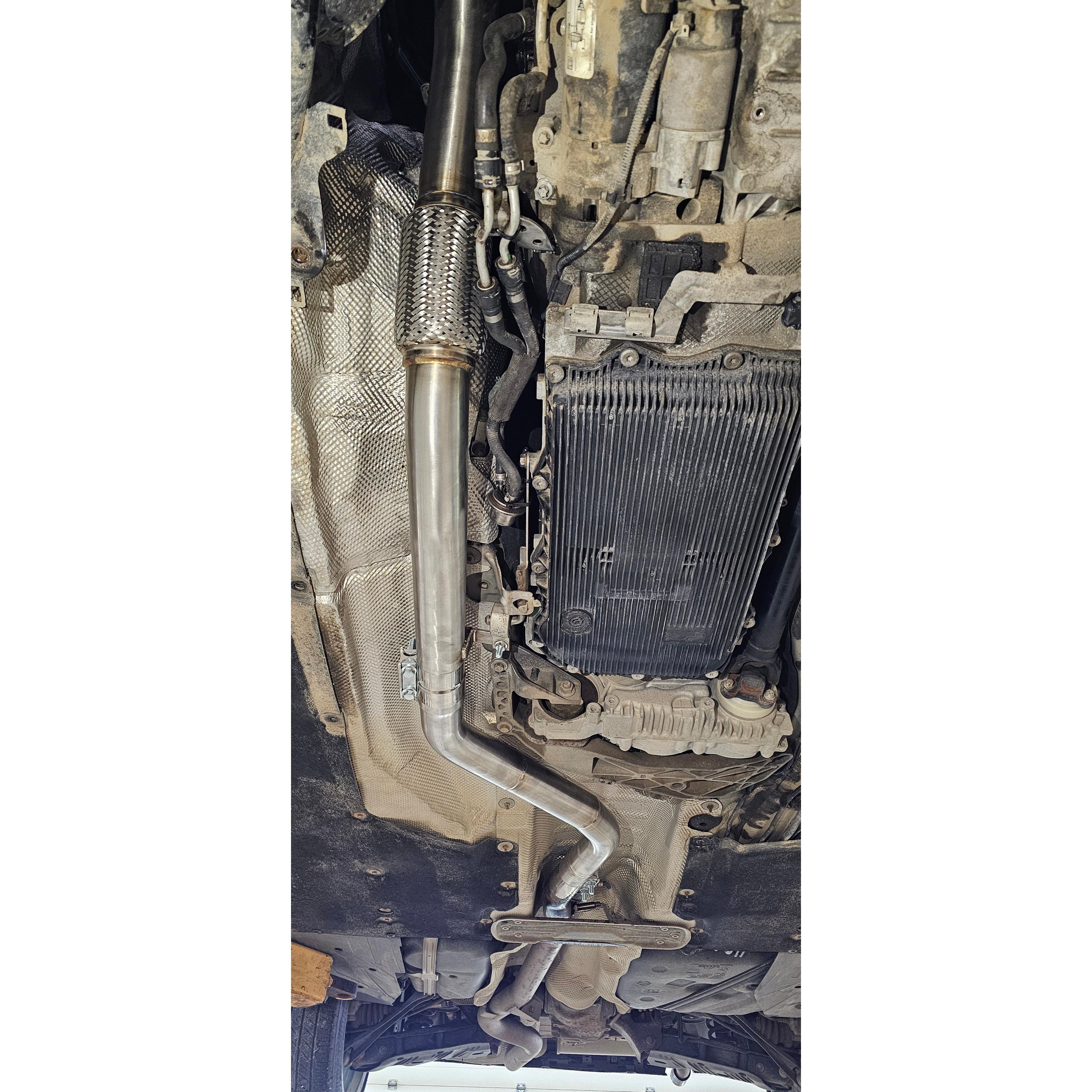 2014-2018 BMW 328D N47 2.0L exhaust delete kit stainless downpipe - F30/F31 | Valios Dynamics