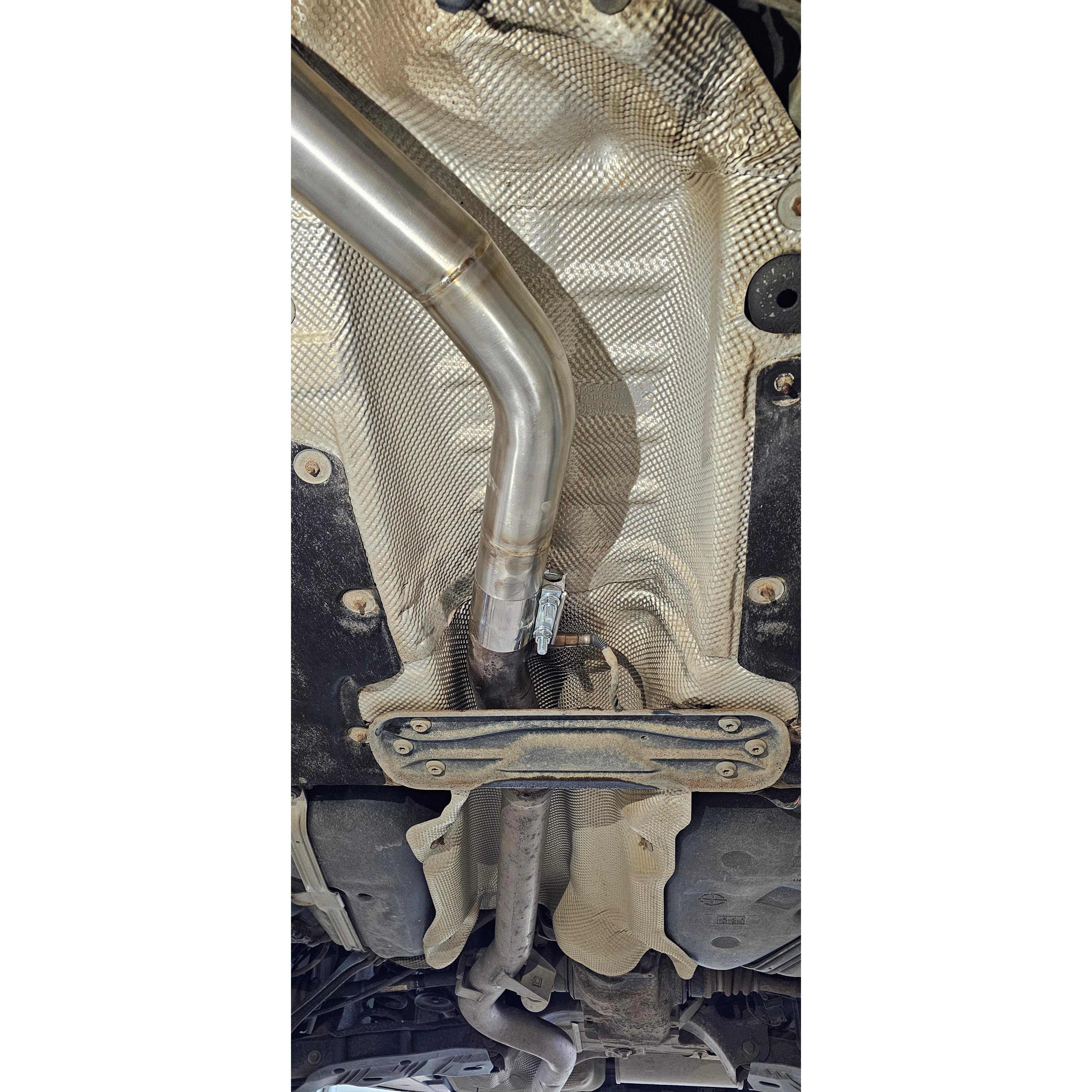 2014-2018 BMW 328D N47 2.0L exhaust delete kit stainless downpipe - F30/F31 | Valios Dynamics