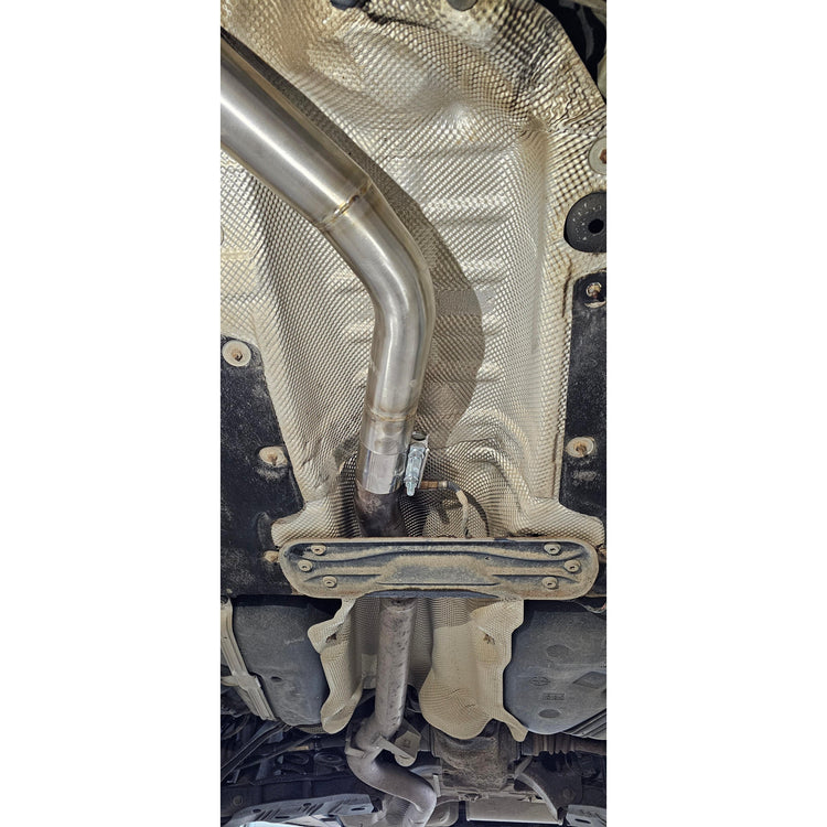 2014-2018 BMW 328D N47 2.0L exhaust delete kit stainless downpipe - F30/F31 | Valios Dynamics