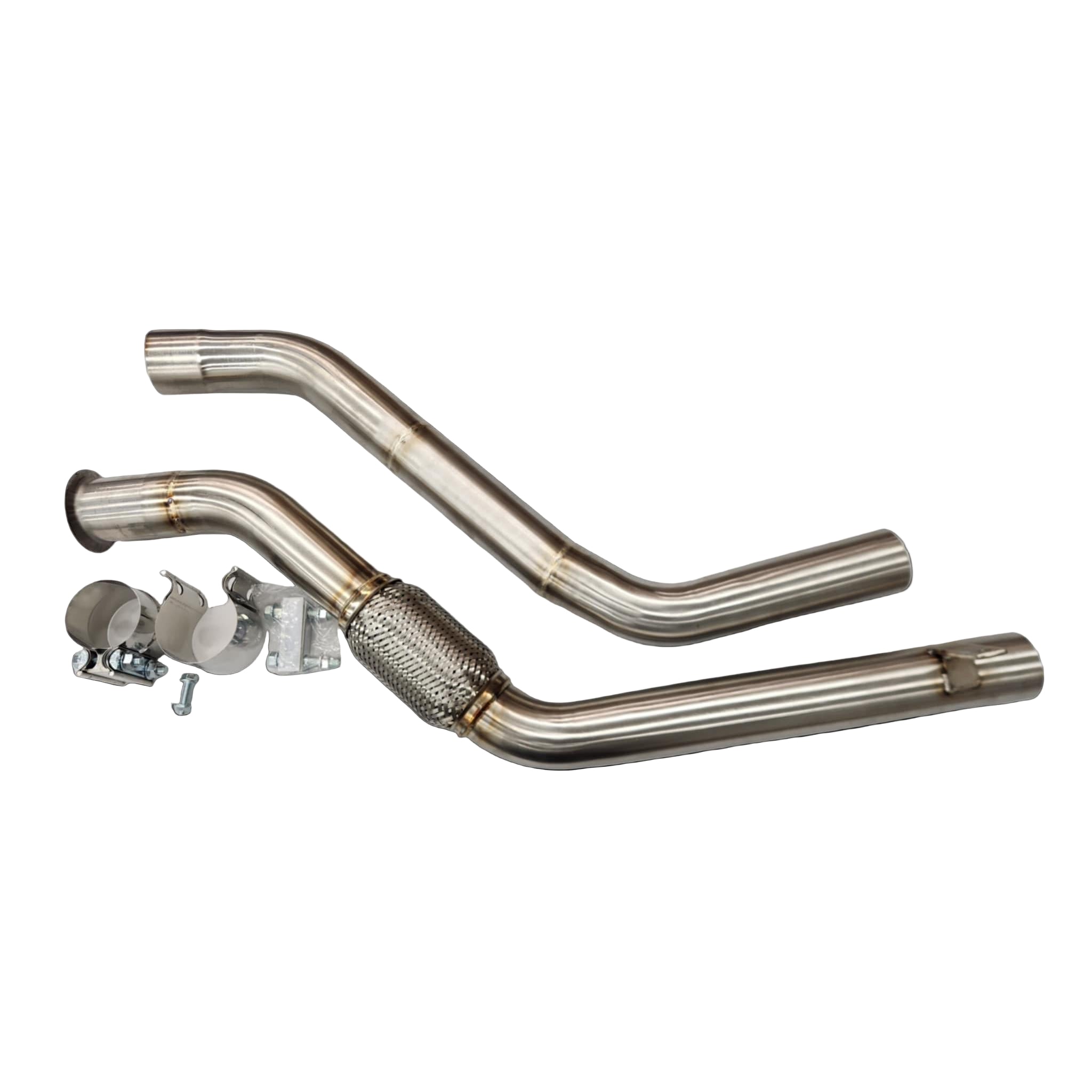 2014-2018 BMW 328D N47 2.0L exhaust delete kit stainless downpipe - F30/F31 | Valios Dynamics