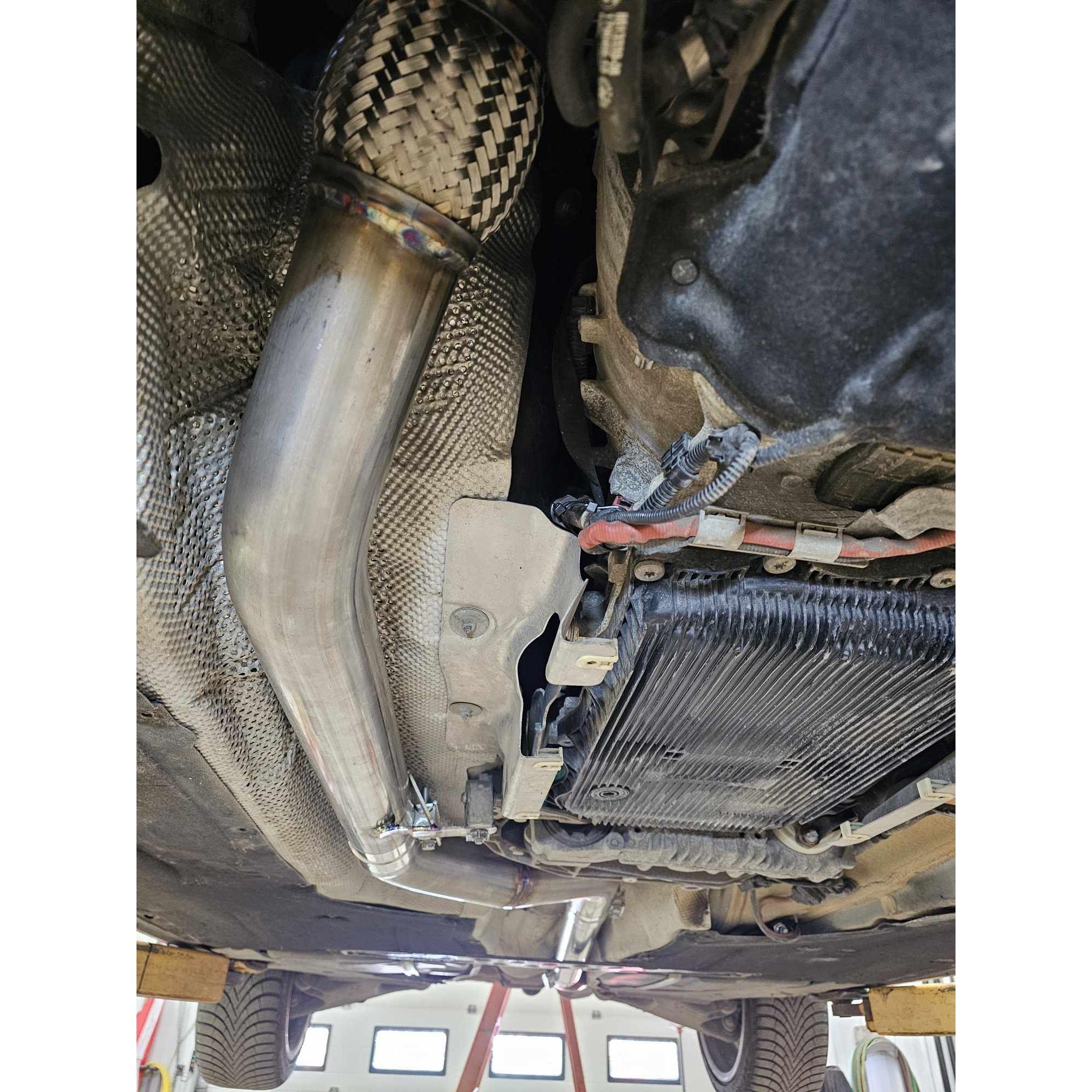 2014-2018 BMW F10 535D N57 3.0L exhaust delete kit stainless downpipe - Valios Dynamics