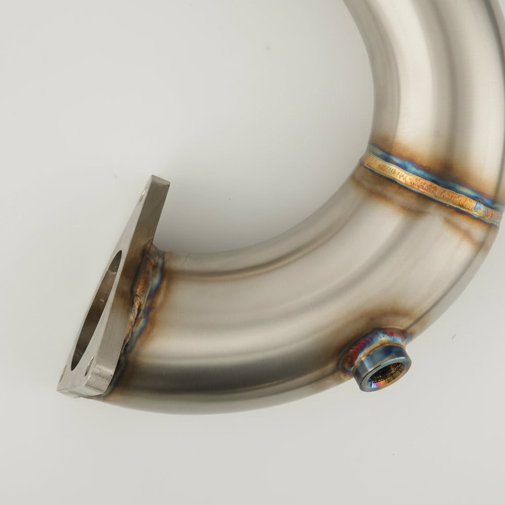 3.0L TDI DPF delete pipe detail � sensor bung placement